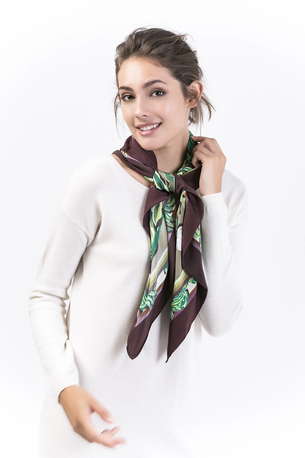 100% Polyester Viscose Women Fashion Jacquard Scarf