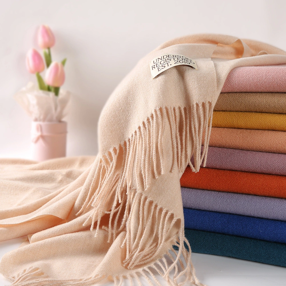 Cashmere Solid Pashmina Shawls and Wraps for Women