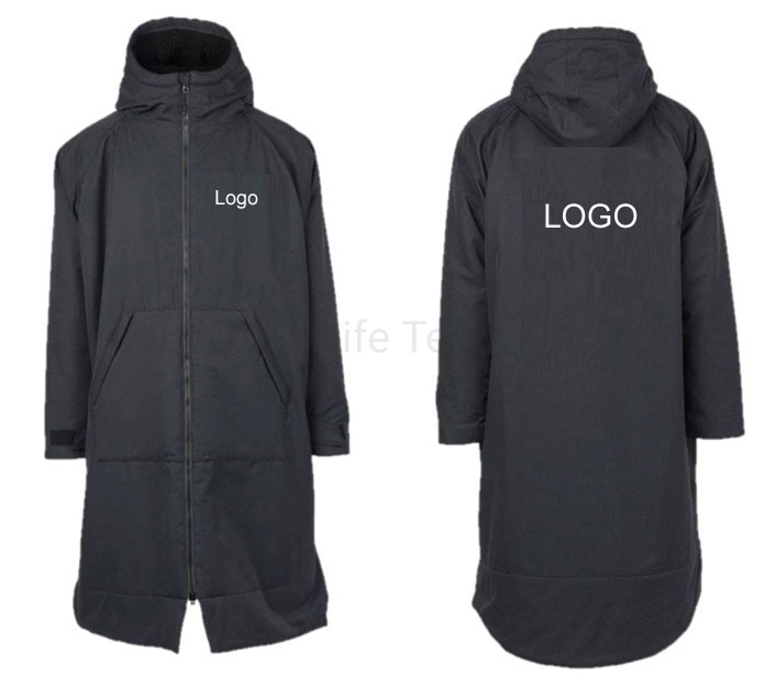 Custom Manufacturer Winter Beach Surf Swim Changing Robe Waterproof Poncho Long Sleeve