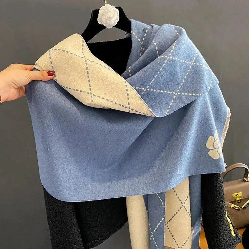 2024 Spring Summer Lightweight Cotton Linen Shawls Wrap Long Euro Style Viscose Scarf Fashion Brand Design Pritned Scarves for Women