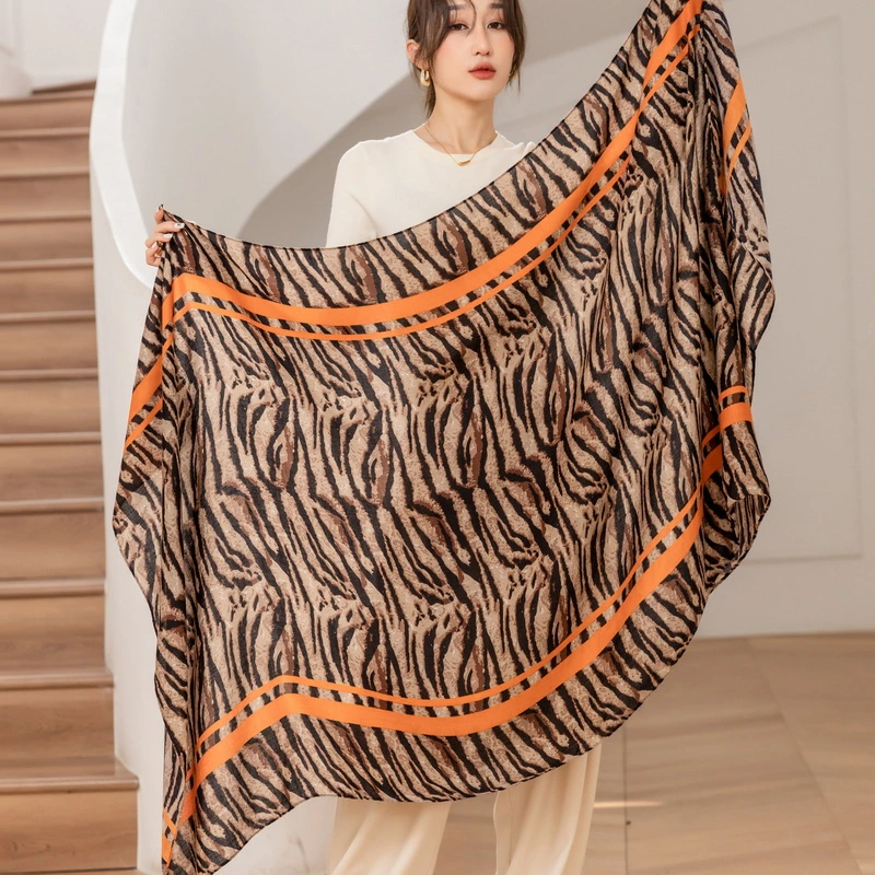 Wholesale Oversized Spring Leopard Print Scarf for Ladies