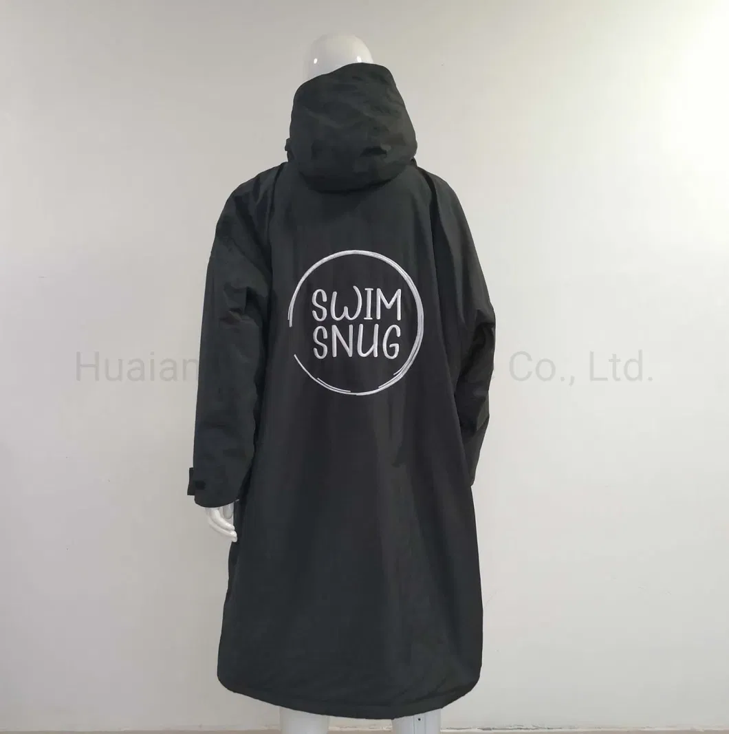 Custom Manufacturer Winter Beach Surf Swim Changing Robe Waterproof Poncho Long Sleeve