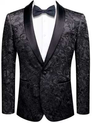  Chaqueta de traje Mens un botón de solapa mantón capa diseñador para la cena de boda parte de la Prom Blazer