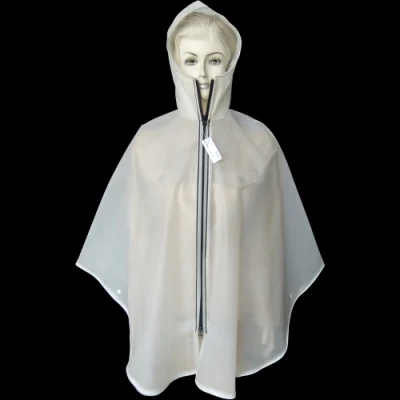  TPU Rain Poncho con transpirable y 100% impermeable