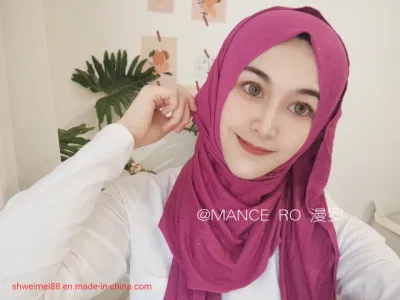 2020 Nuevo Diseño Abaya vestido largo señoras Hijabs Malaya Musulmana velo que cubre la cabeza Islámica las mujeres musulmanas de Tocado de algodón chal Hijabs Qaysaa