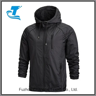  Los hombres&prime; s ligero para protegerse del sol anorak con Capucha Chaqueta caer