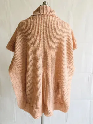  Señoras la moda suéter Rosa Poncho Tejido Ruana / / / envoltura chal