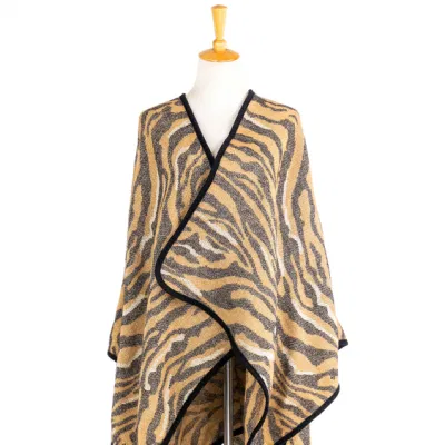  Dama ropa de moda otoño invierno tejido Reversible Plus Batwing bloque clásico vinculante acogedor Ajusta el contraste de grosor del Cabo Stola Leganet mantón capa Manto Poncho de envoltura