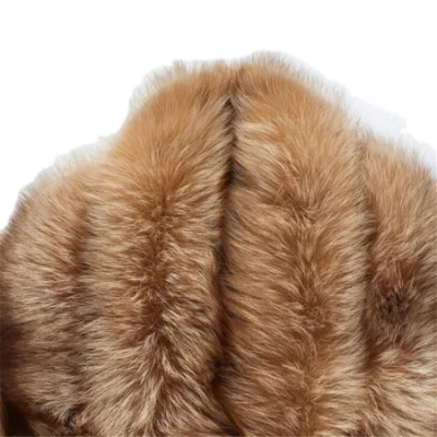  Pelaje capa mujeres Invierno Plata Fox Fur Shawl con Big Zorro velas