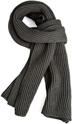 Otoño cálido Invierno Unisex cuello puro tejido de punto cálido Bufanda