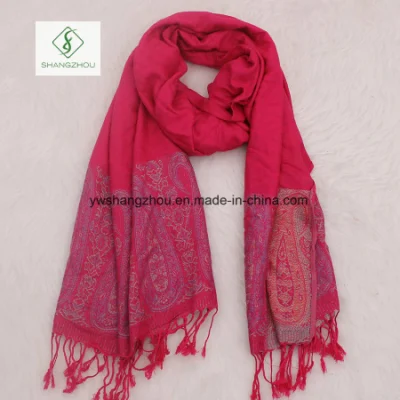  Flor de ciruelo estilo Nepal Moda Bufanda de Jacquard Mantón Pashmina