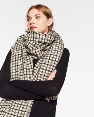  La Plaza de invierno de cachemir Plaid Manta bufanda caliente para la mujer accidentada envuelve Pashmina bufanda de lana