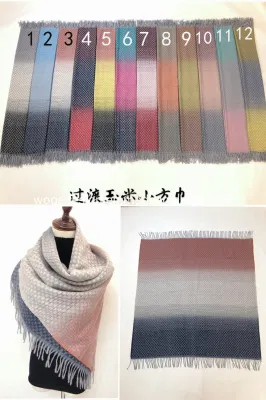  Nuevo diseñador de moda Dama ropa de vestir de invierno bufanda telar de Jacquard de envoltura de la banda