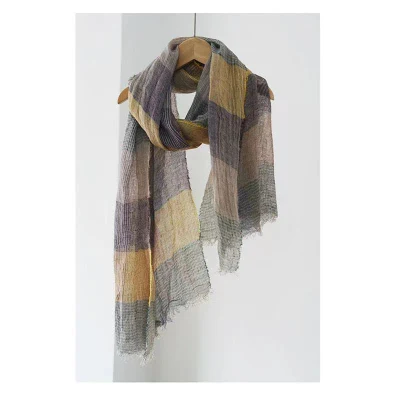  Venta caliente de grandes cuadros escoceses Bufanda de algodón para mujer Lady/Poncho/Kimono