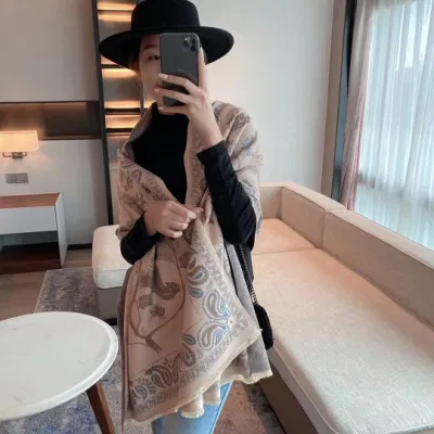  Réplica al por mayor Bufanda al por mayor lana merina suave Cashmere Bufanda caliente Diseñadora mujeres Bufandas