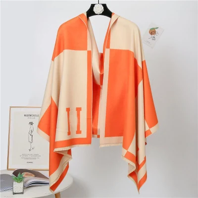  Réplica Bufanda larga de invierno cashmere Mantones Diseñadores de lujo de gran tamaño Cuello Bufandas