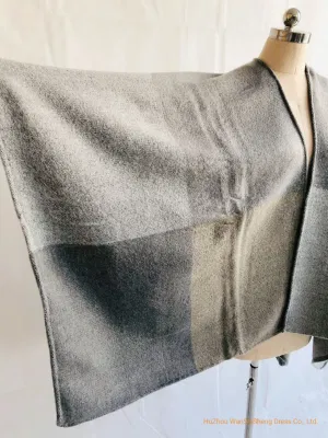  Señoras la moda Ruana Bufanda Poncho Jacquard acrílico