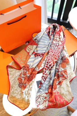 Venta caliente lana toque Acrílico Heather Color Invierno Diseñadores Bufandas calientes cashmere Tassel Pashmina Plaid Blanket Mantones Mayoristas Diseñador