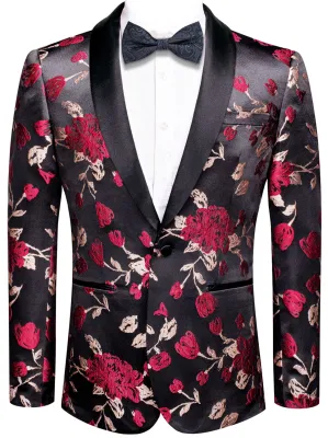 Chaqueta de traje Mens Blazer un botón de solapa mantón capa vestido de Diseñador de manga larga