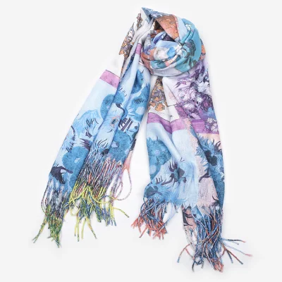  Primavera Flor Floral Ligero Envoltura grande mantones sobredimensionado Cabo Borla Scarf Lino Bufandas