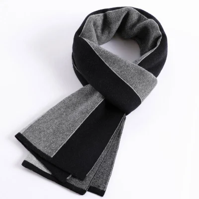  Super Soft Fashion Men Fular 100% lana de cuadros de cuadros escoceses