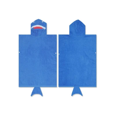  Toalla suave para niños con capucha y personalizada, microfibra, poncho de surf