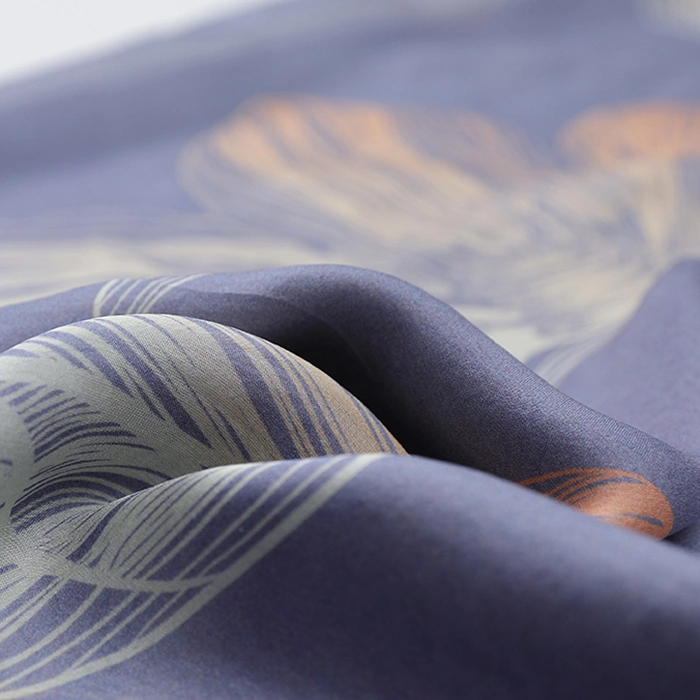 Elegant Digital printing Oblong silk chiffon shawl for ladies