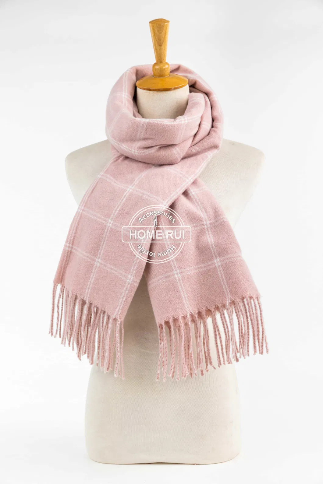 Women Spring Fall Woven Twisted Tassel Plaid Lattice Veronz Super Soft Classic Nova Scottish Large Cozy Oversize Cappa Tippet Turban Striped Lined Scarf