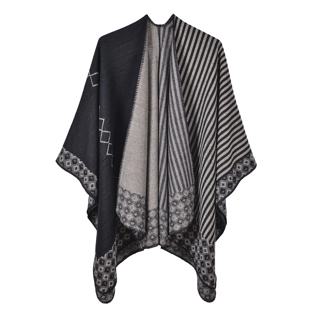 Cardigan Poncho Cape Open Front Long Winter Sweater Coat Cloak Ponchos Cape