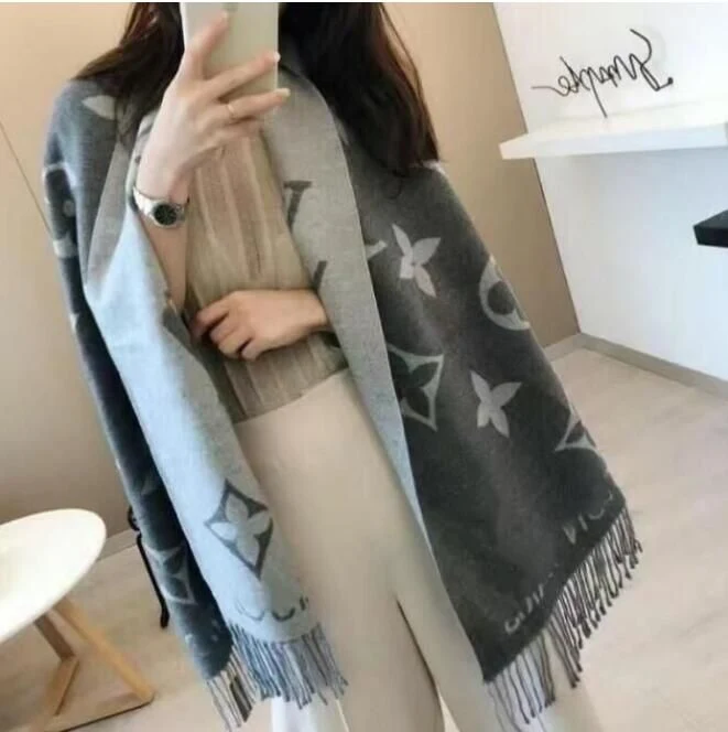 Designer Famous Winter Scarfs Women Wool Cashmere Designer Shawl Scarves for Women