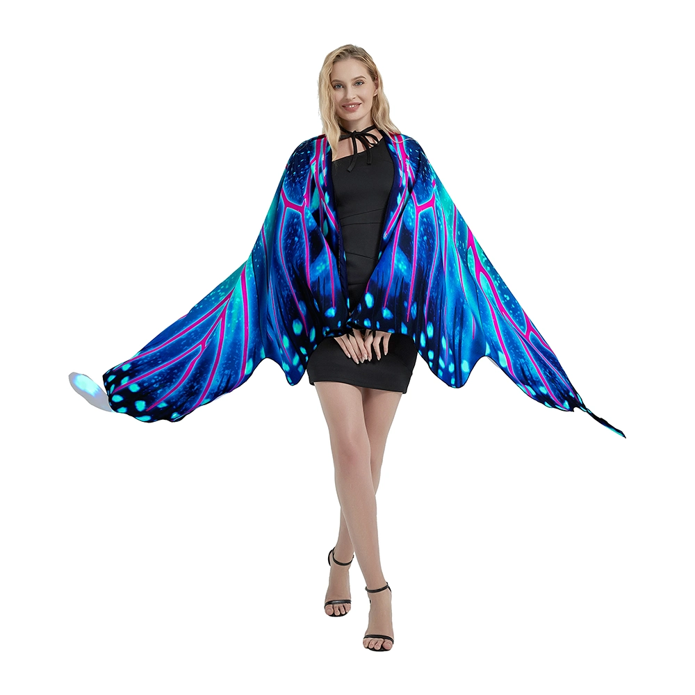 Adult Butterfly Wings Costumes Women Halloween Costume Colorful Butterfly Wing Cape Shawl