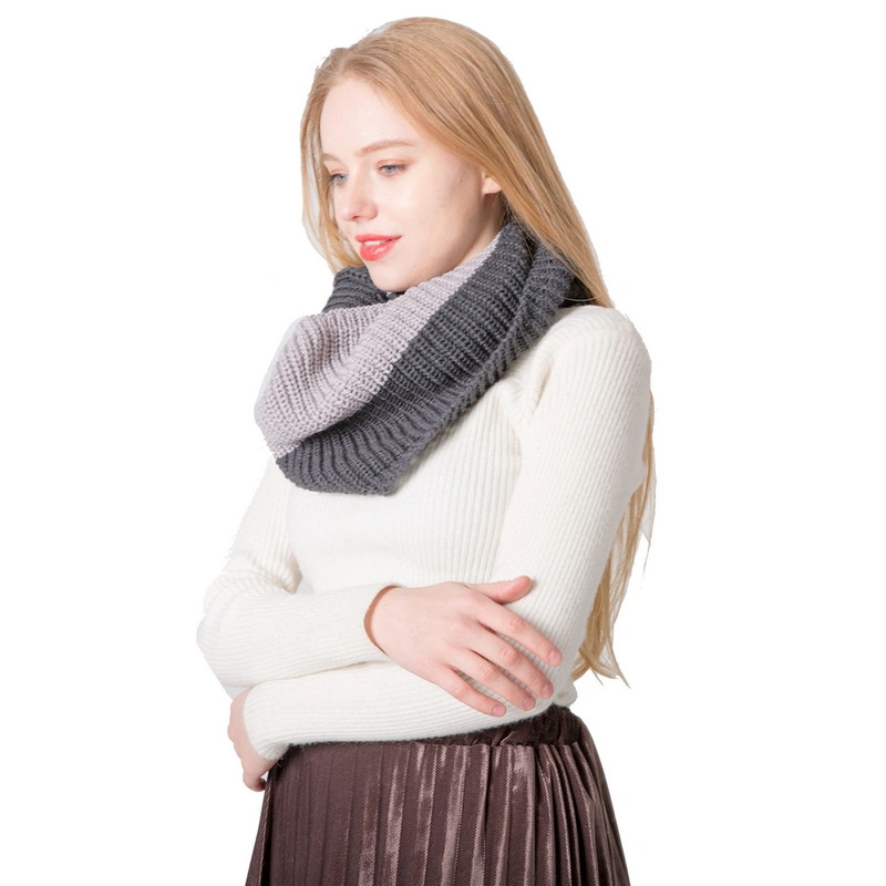 Winter Thick Soft Women Knitted Loop Infinity Scarf