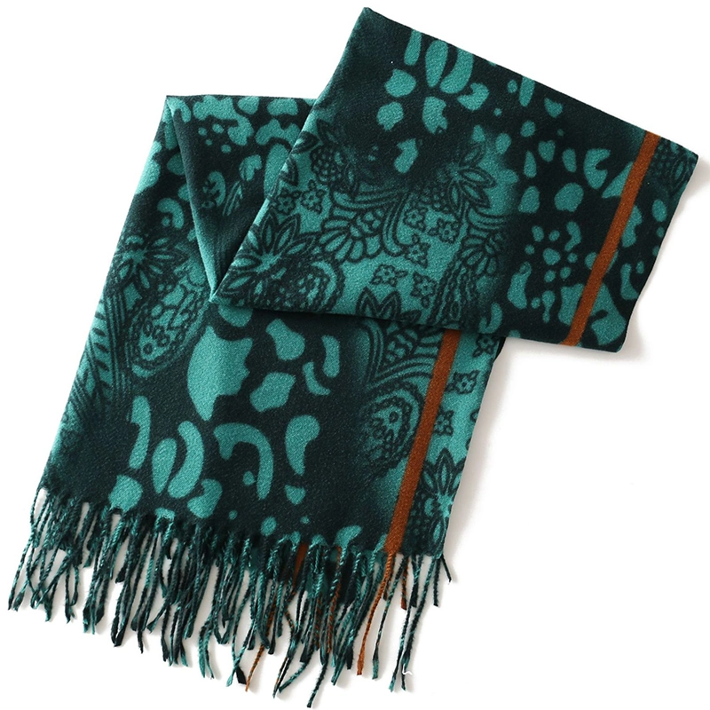 Paisley and Leopard Pattern Pashmina Scarf/Shawl