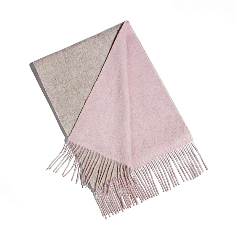 Soft Double-Sided Solid Color 100% Wool Scarf