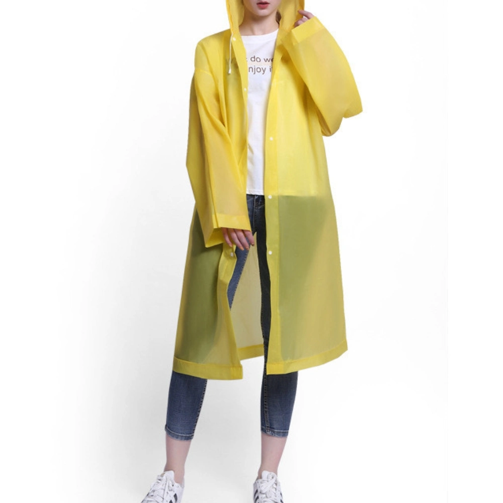 Non-Disposable Raincoat Fashion EVA Raincoat Adults and Children Outdoor Travel Portable Thickened Rain Cape Bl23264