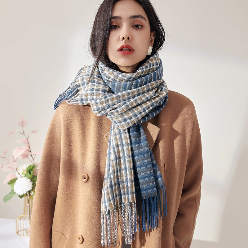 New Style All-Match Multi-Color Cashmere Scarf Print Plaid Warm Autumn and Winter Style Lady Scarf