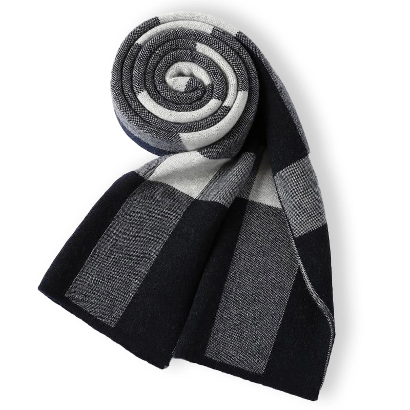 Hot Sale Classic 100% Merino Wool Woven Scarf for Men