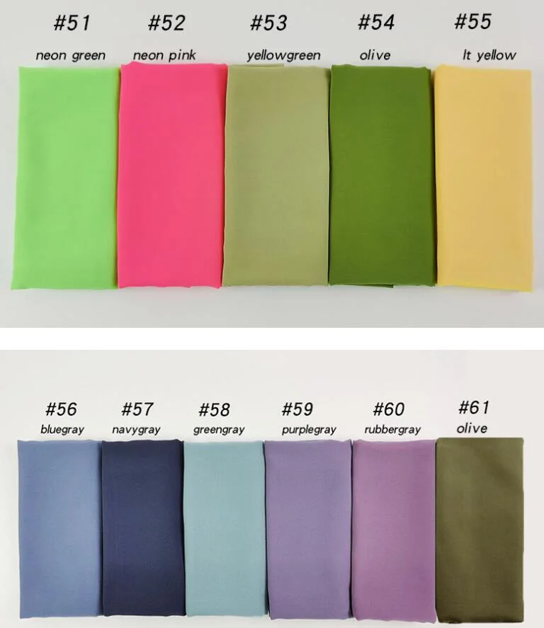 Wholesale Plain Chiffon Scarf Hijab Muslim Women Chiffon Borong Tudung Ladies Shawls