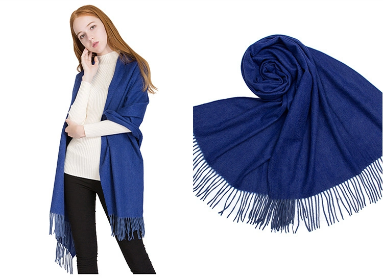 Luxury and Simple Pure Wool Long Scarf for Women