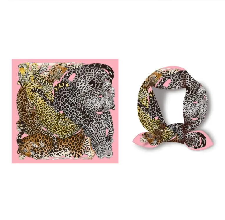 Custom Print Design High Quality Silk Scarf for Hair