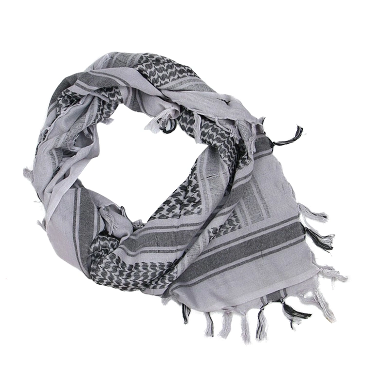 Factory Supplier Sand Proof Head Neck Scarf Arab Wrap Tactical Palestinian Cotton Warm Scarf