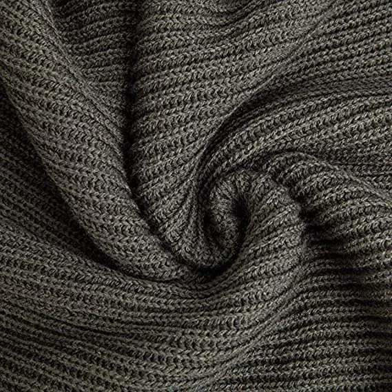 Warm Autumn Winter Unisex Pure Color Neck Warm Knitting Yarn Scarf