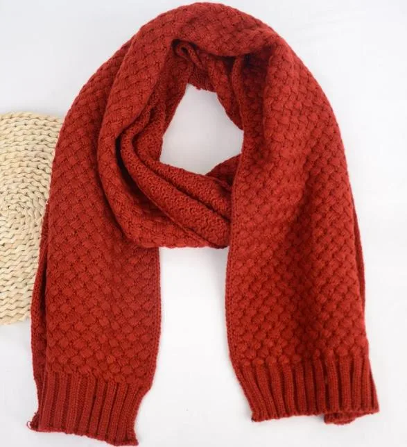 Latest Style New Knitted Long Scarf Women Winter Shawl Cashmere Warming Scarf