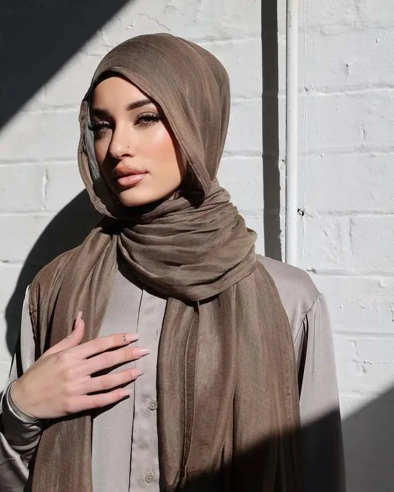 Cotton Rayon Modal Hijab Muslim Light Weight Hijab Women Shawl Scarf