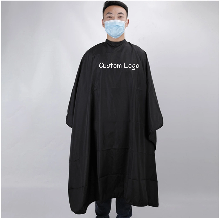 High Quality Black Color Hair Salon Shawl, Haircut Shawl and Salon Cape Hairdressing Cape