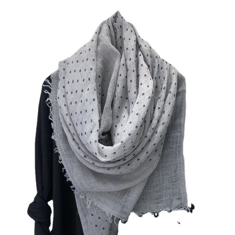 Scarf Polka DOT Wool Print Scarf