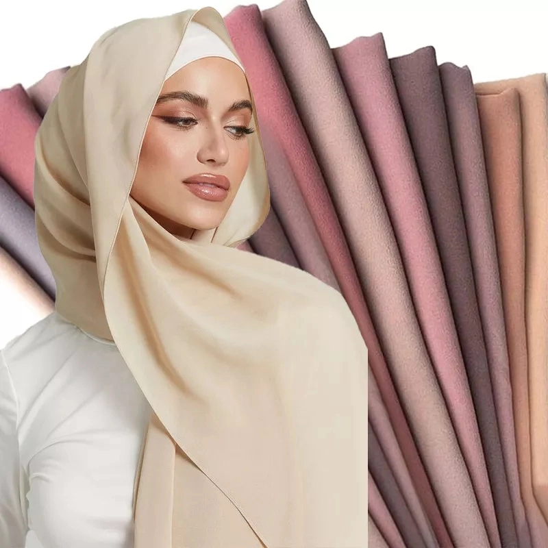 Wholesale Plain Head Wrap Chiffon Scarves