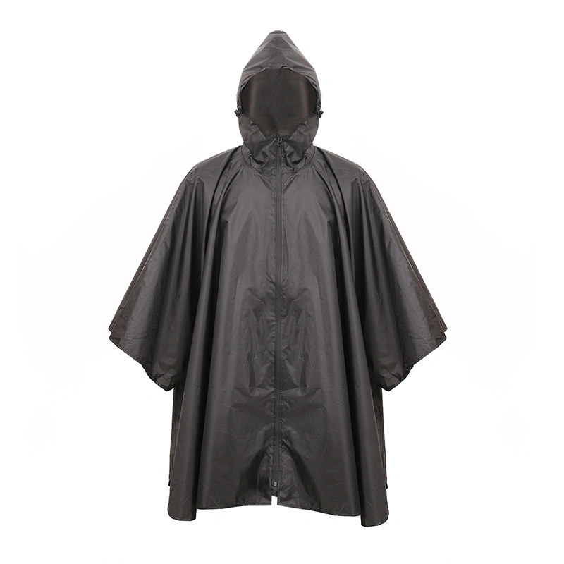 Reusable Portable Waterproof Hooded Rain Poncho Lightweight Raincoat Rain Cape Motorbike Riding Poncho