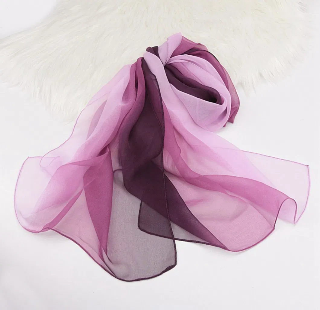 Vibrant Gradation Colors Scarf Scarves Summer Lady Scarves