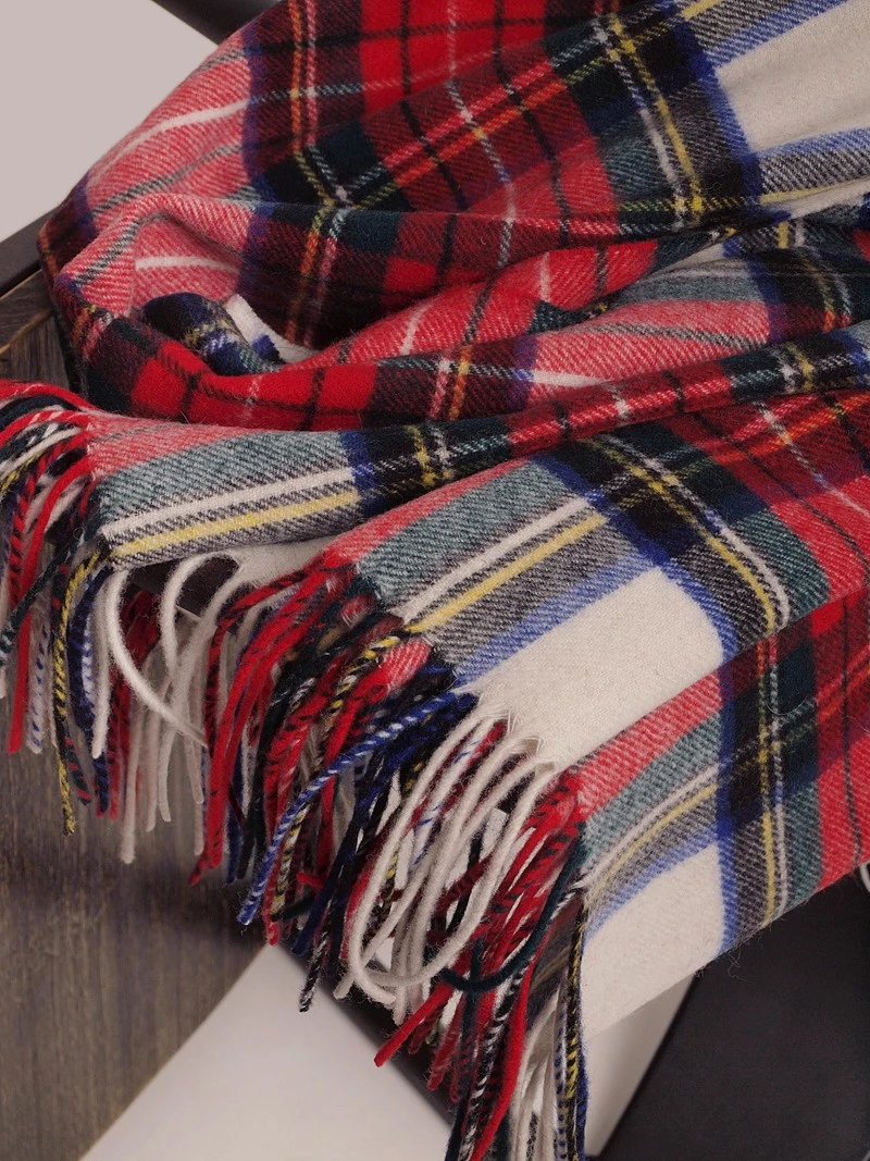 New Arrival Cashmere Scarf Thickened Soft Plaid Blanket Scarf Women Autumn Winter Warm Wool Scarves